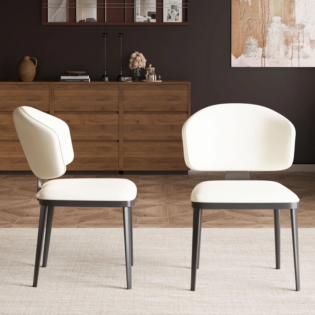 Modern Faux Leather Dining Chairs1 Modern Faux Leather Dining Chairs1