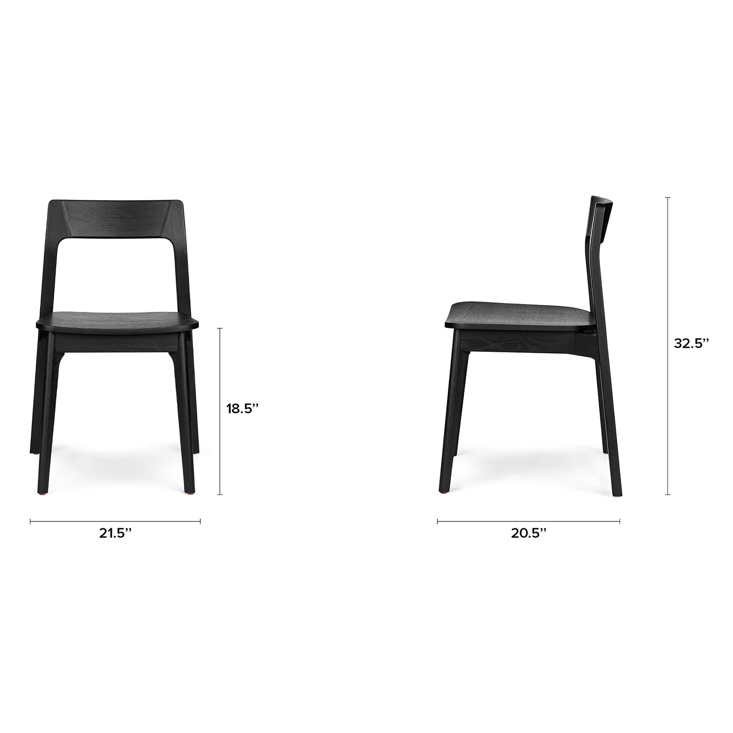 Stackable Dining Chair - Black 6 Stackable Dining Chair - Black 6