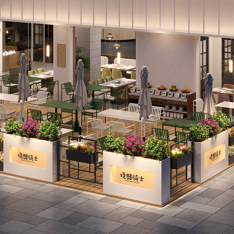 Restaurant Fence,Space definition, guest flow, and brand presence—done elegantly