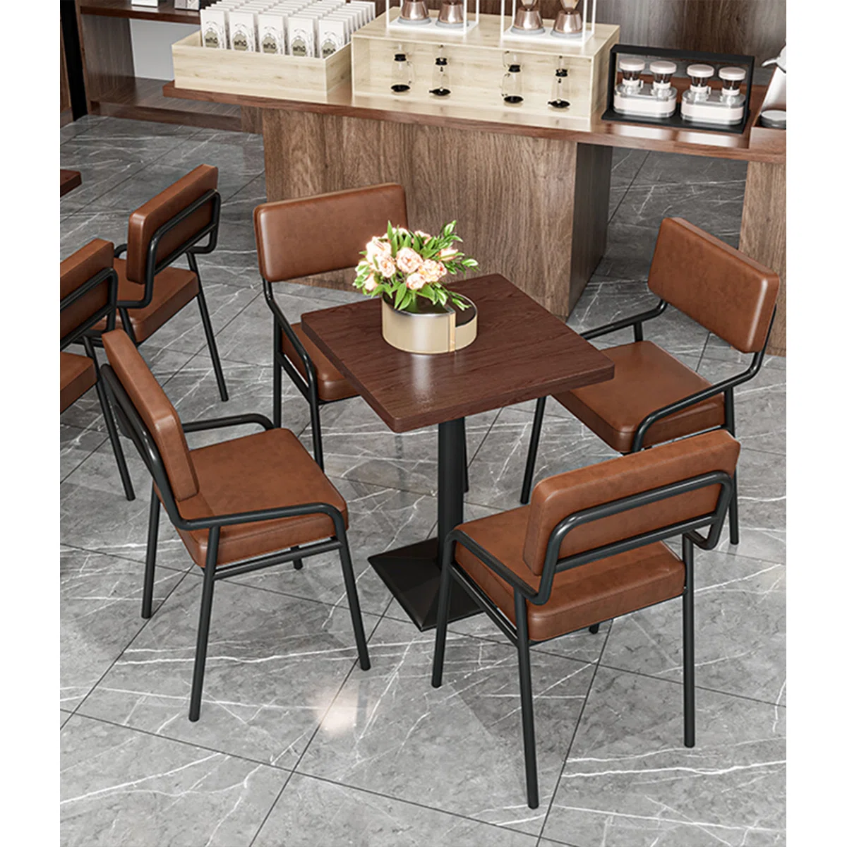 Upholstered Dining Room Wrought Iron Armchair4 Upholstered Dining Room Wrought Iron Armchair4