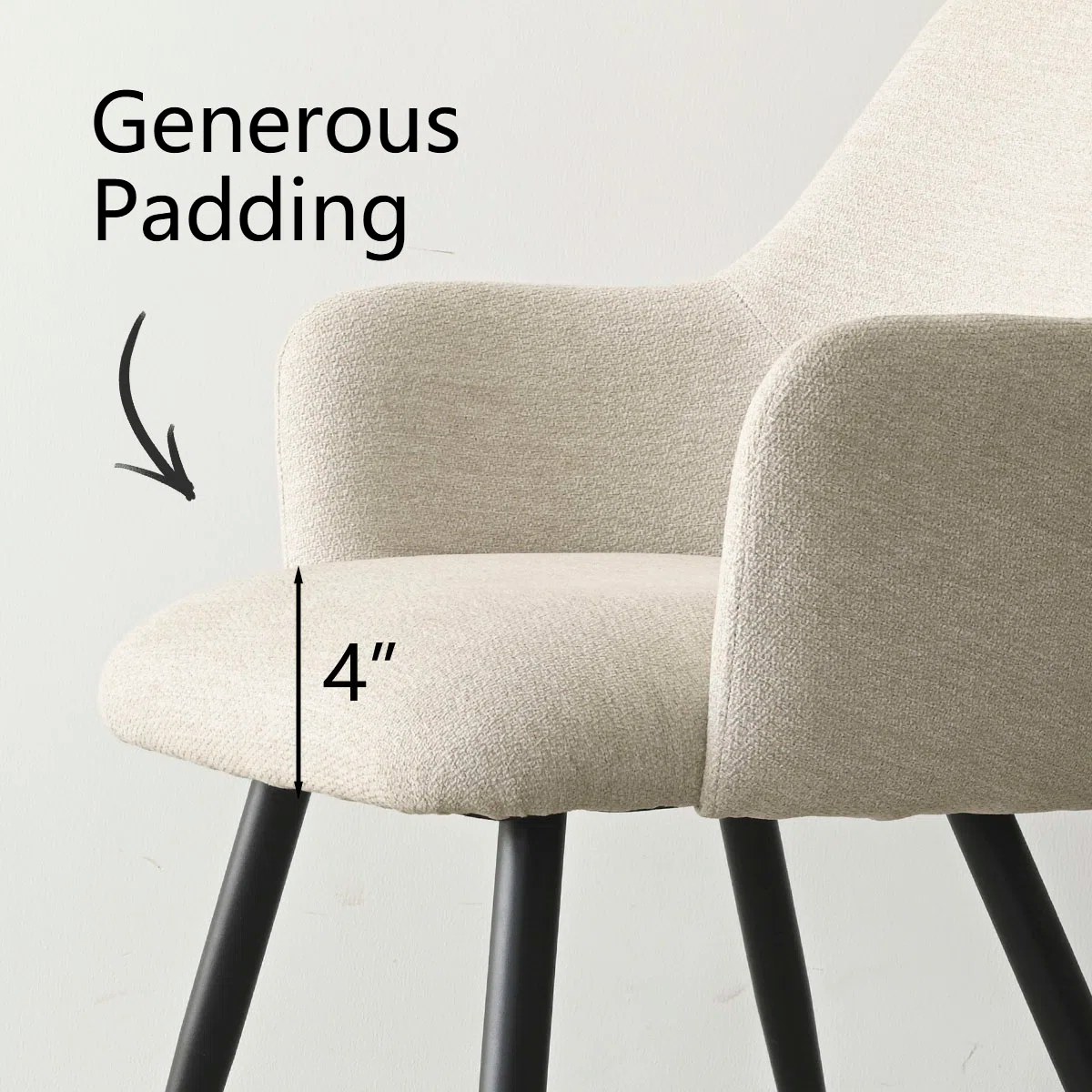 Upholstered Fabric Dining Arm Chairs8 Upholstered Fabric Dining Arm Chairs8