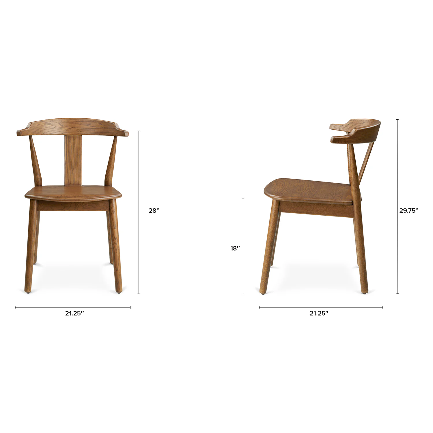 saki Dining Chair - Smoked Oak 3 saki Dining Chair - Smoked Oak 3
