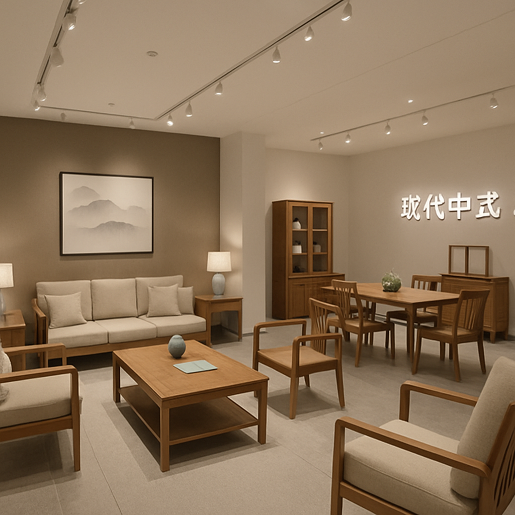 Modern Chinese furniture showroom Modern Chinese furniture showroom