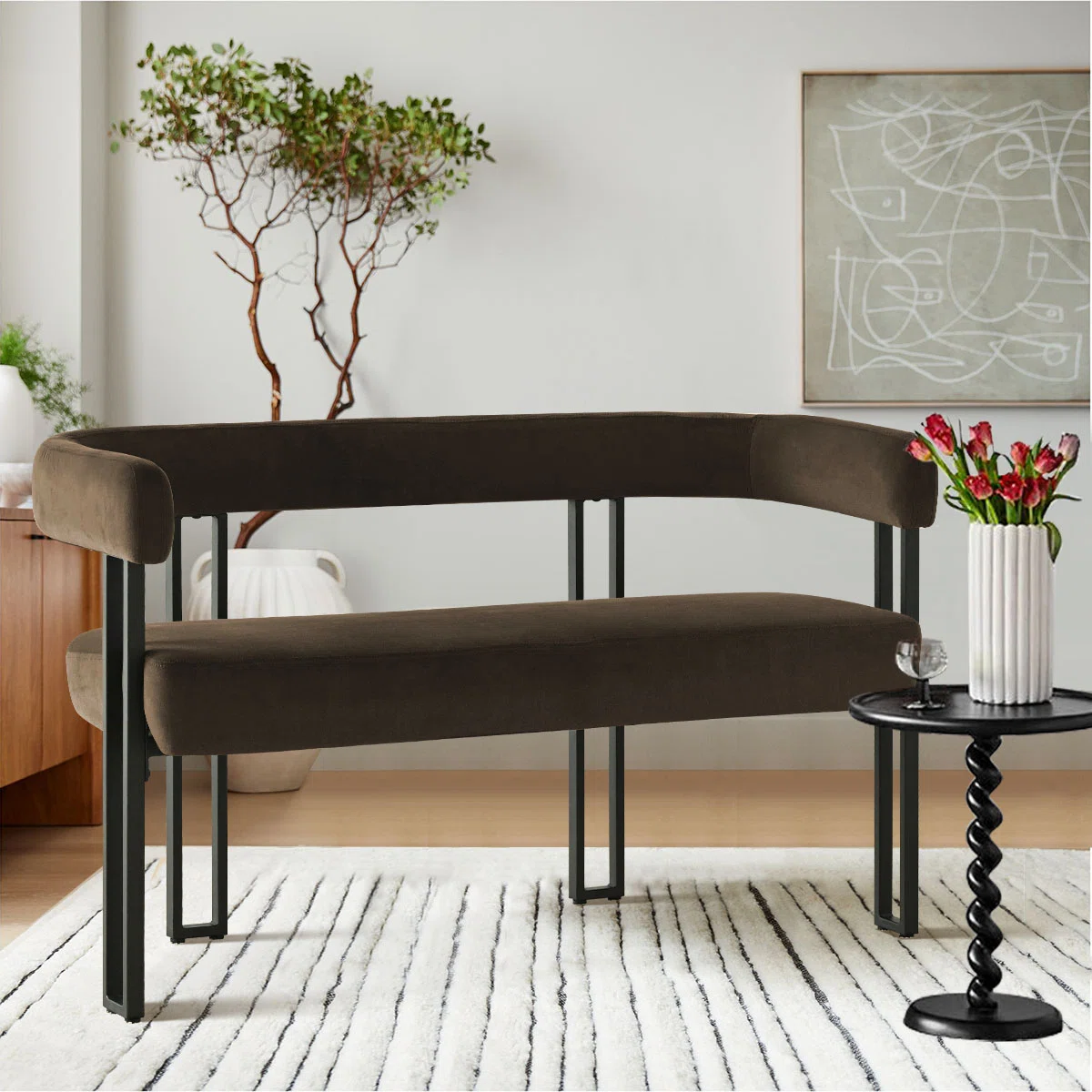 Upholstered Frame Arm Loveseat11 Upholstered Frame Arm Loveseat11