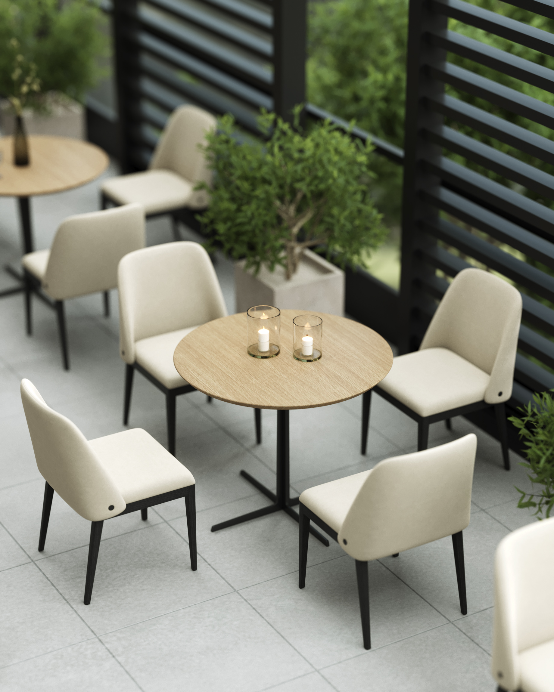 scene implementation dining tables