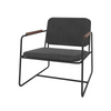 Low Accent Chair Black