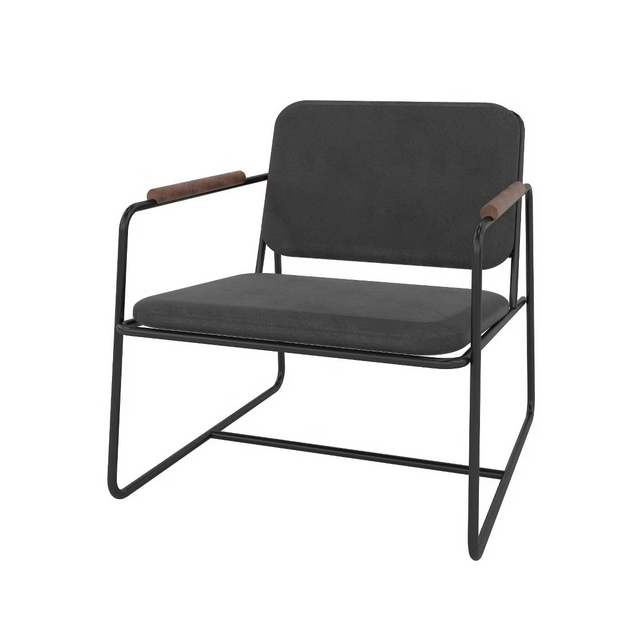 Low Accent Chair Black