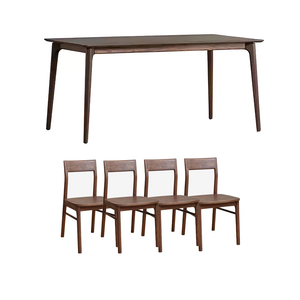 Solid wood table and chair set