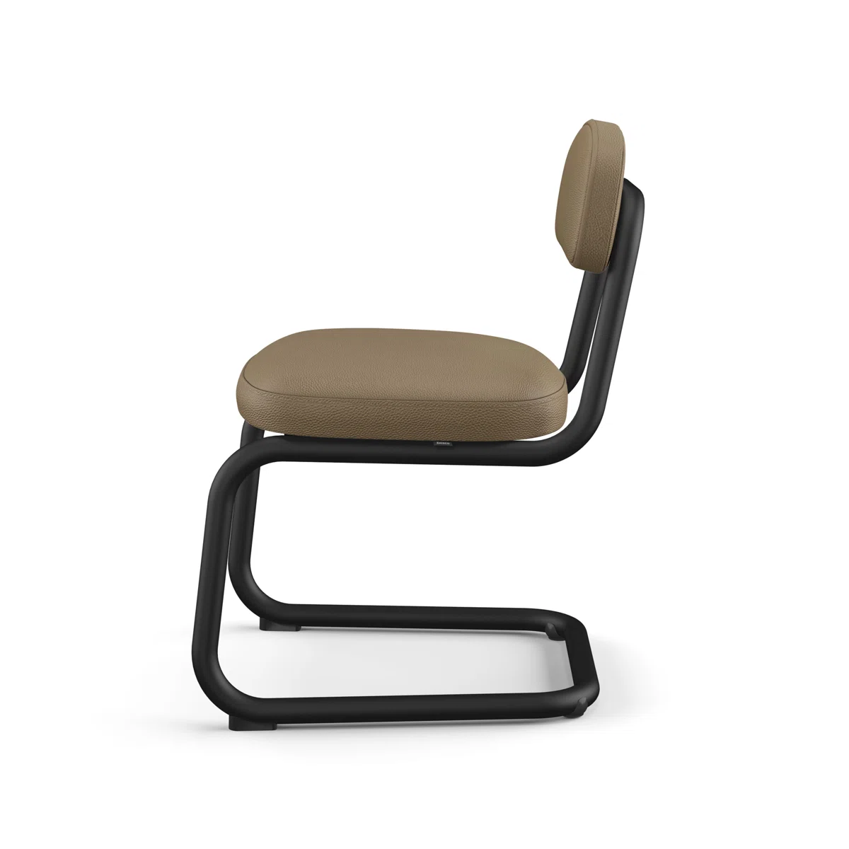 Upholstered Dining Chair With Metal Base