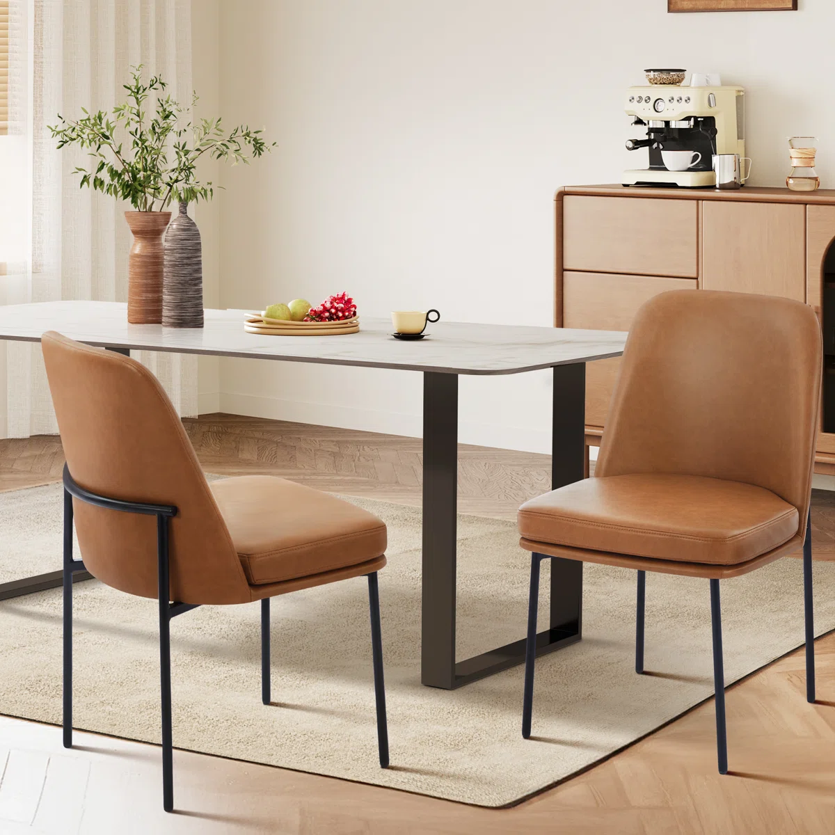 Upholstered Parsons Side Chair Dining Chair9