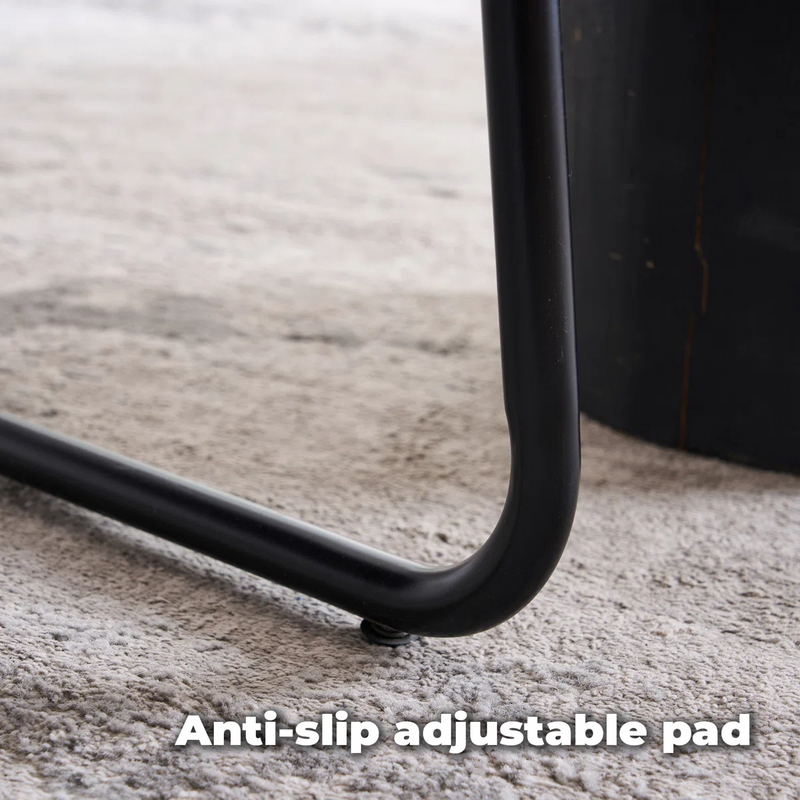 Modern Accent Lounge Chair with Faux Leather Upholstery