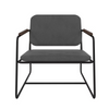 Low Accent Chair Black