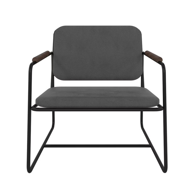 Low Accent Chair Black