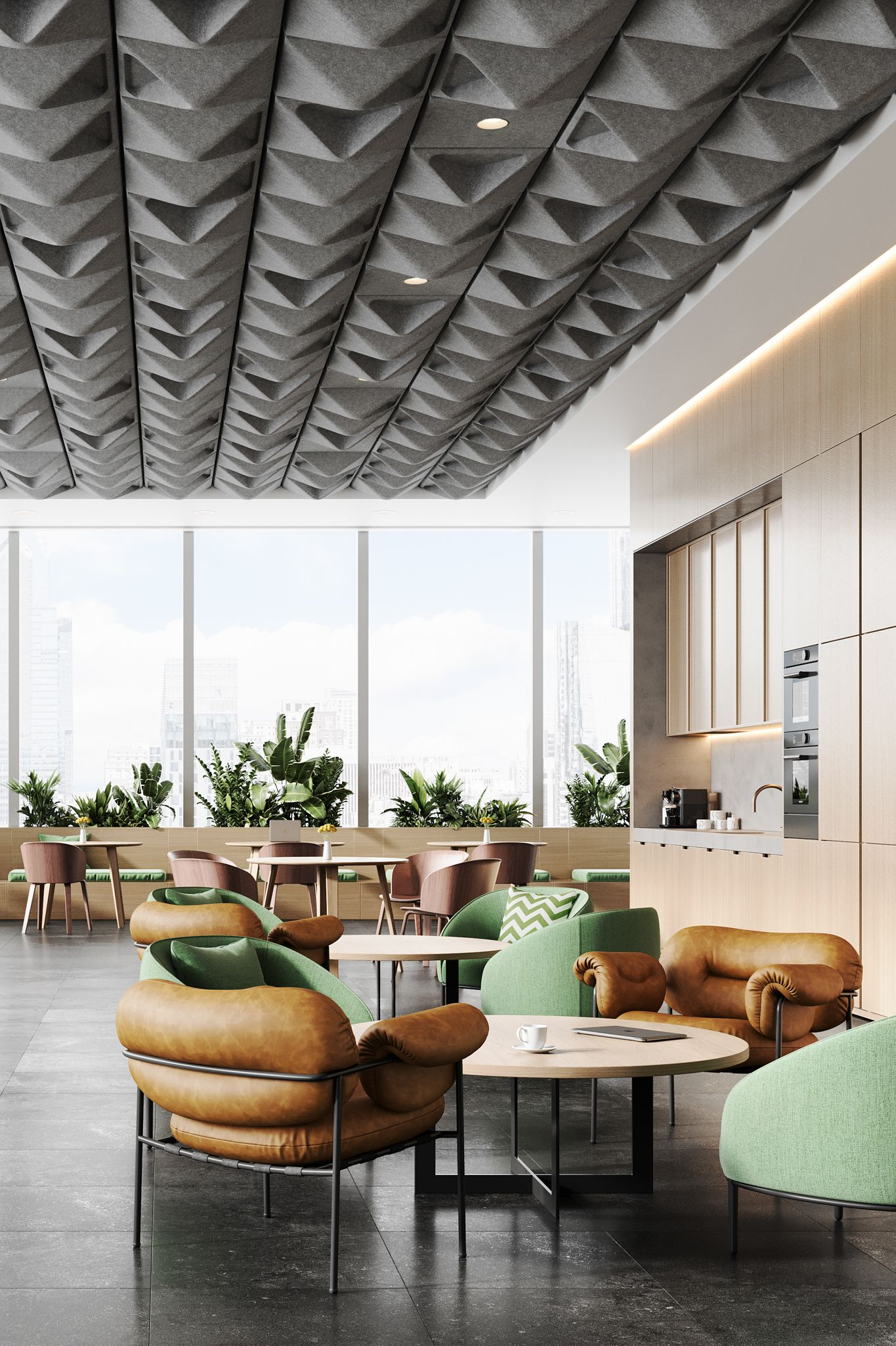 Flexible double row booth seating