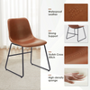Faux Leather Upholstered Dining Chair