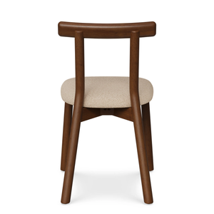 Dining Chair - Walnut And Ratine Buff