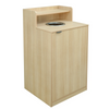 Trash Cabinet with Upper Tray Shelf 