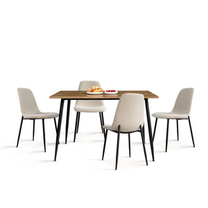 Restaurant Table And Chenille Chair Sets