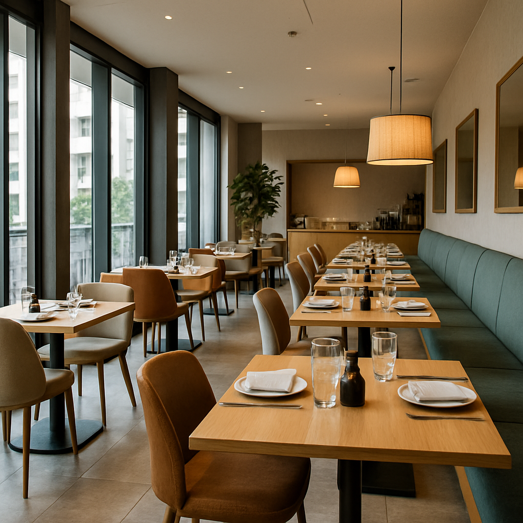 Luxurious Saudi hotel restaurant interior