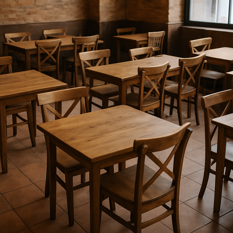 Small cafe interior with tables and chairs.png