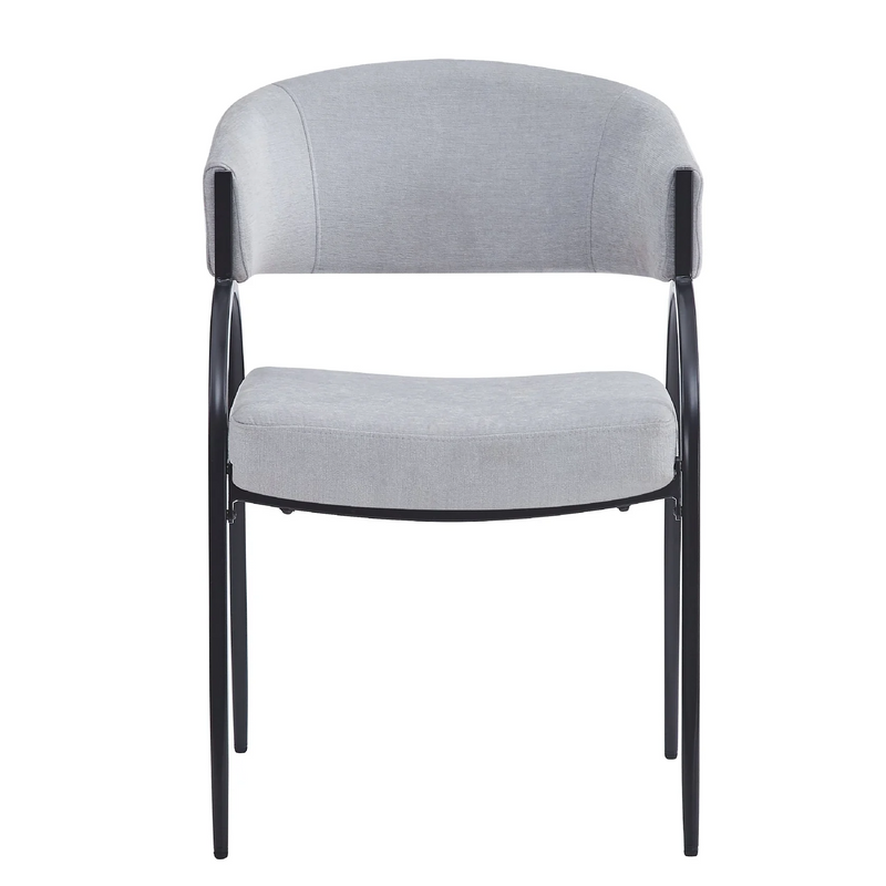 Upholstered Dining Chairs with Metal Legs