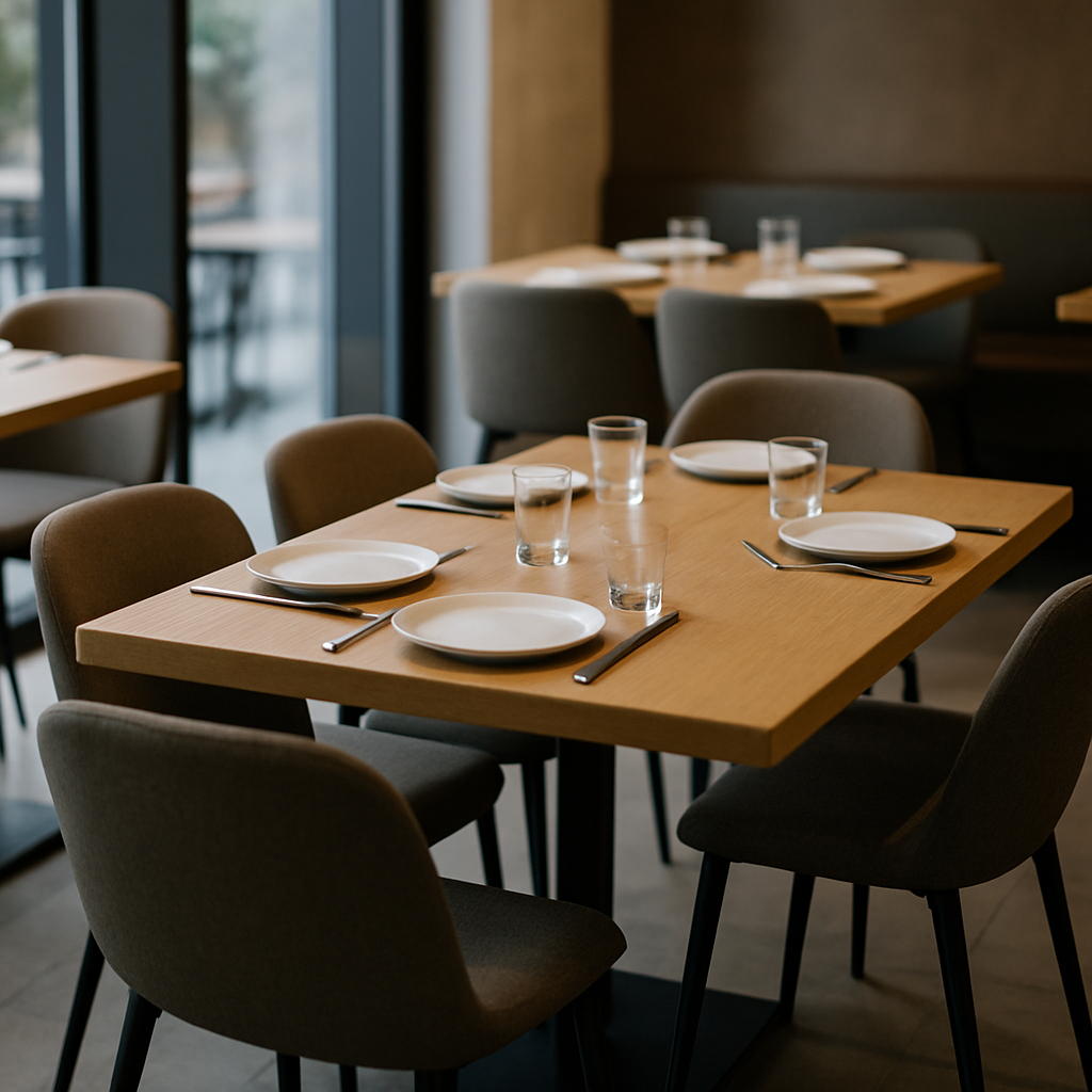 Modern dining table in a restaurant.png