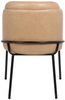 Brown Faux Leather Upholstered Dining Chair