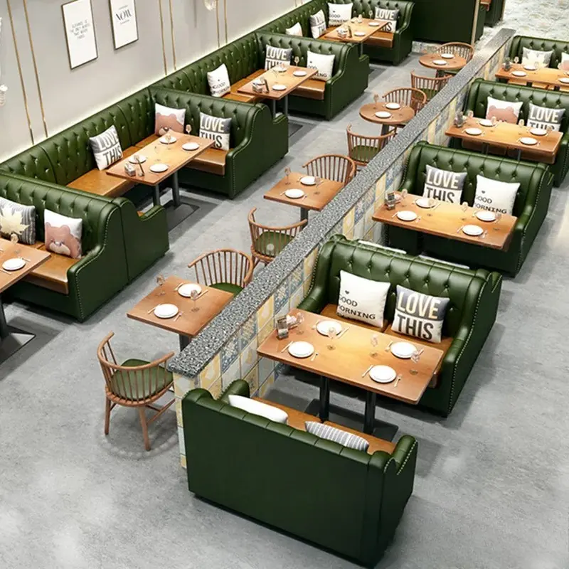 Single Row Restaurant Booths-1