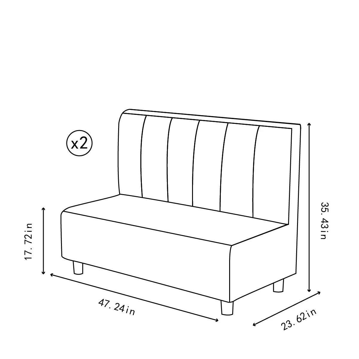 Faux Leather Upholstered Bench