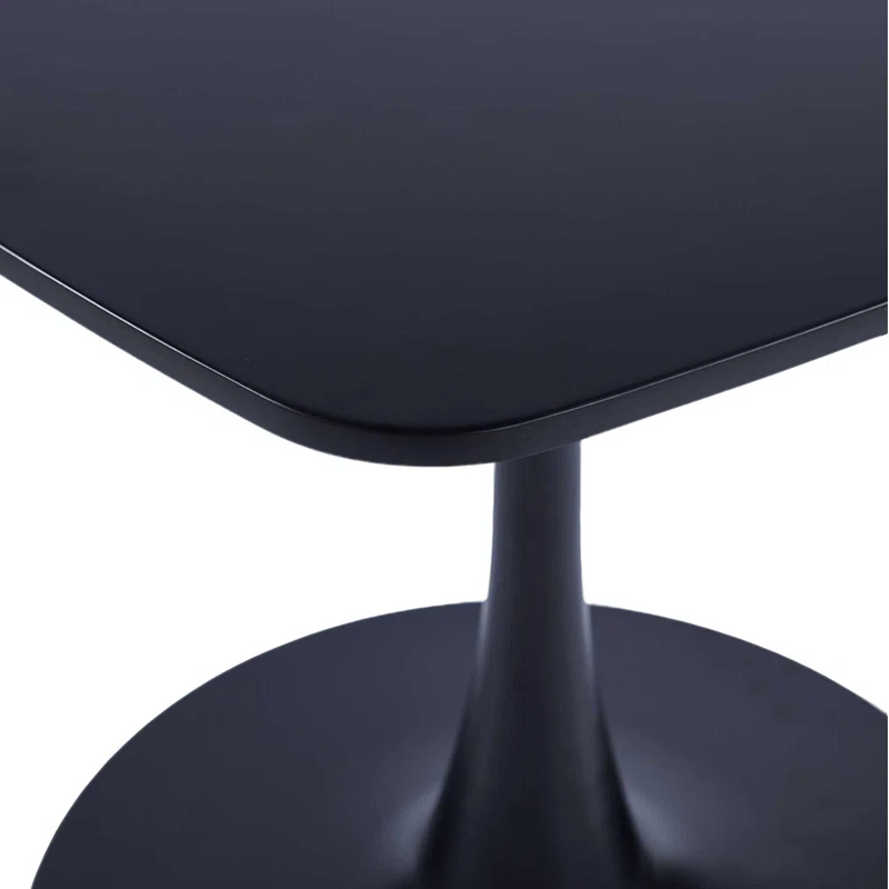 Tulip Base Black Square Table