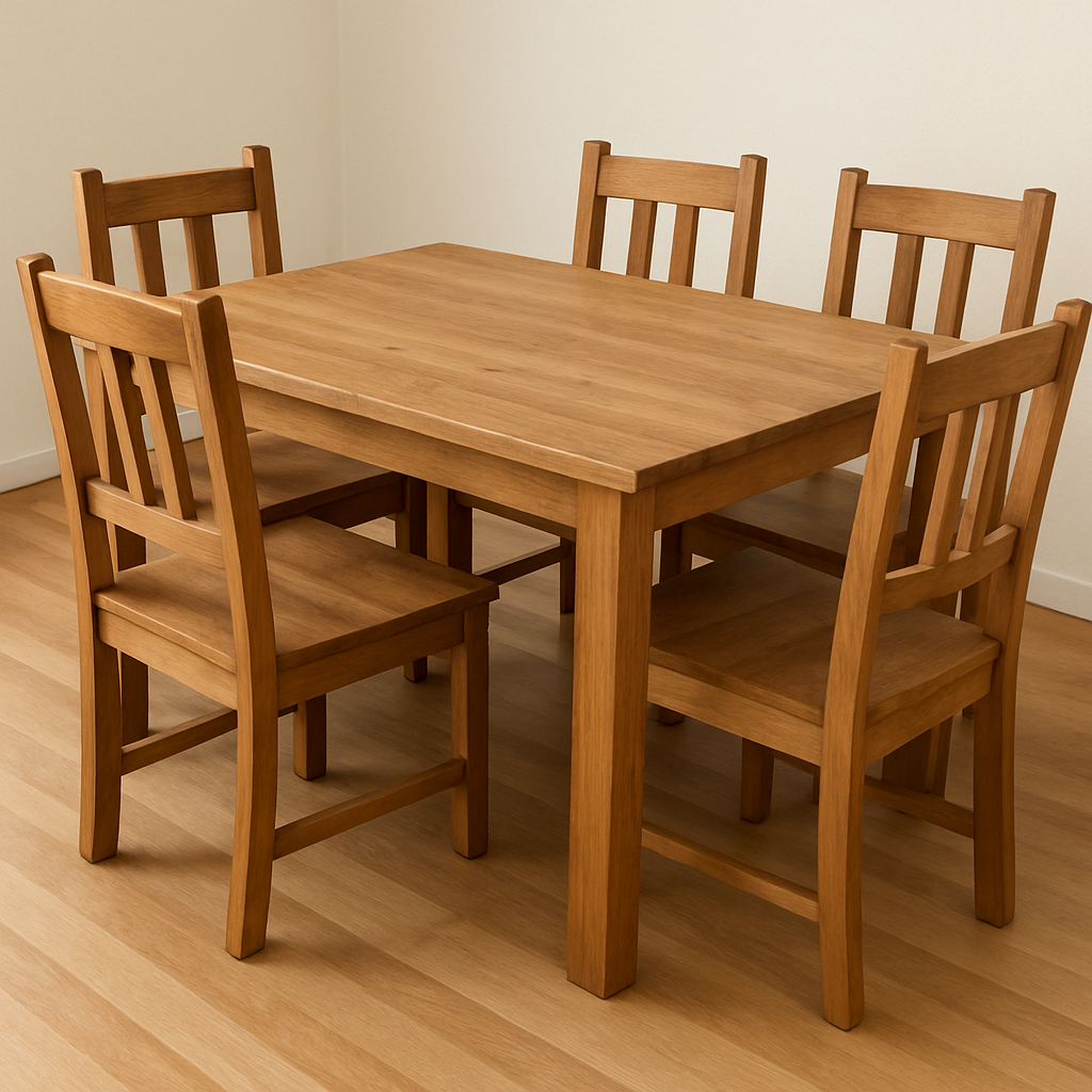 Dining room with elegant table set