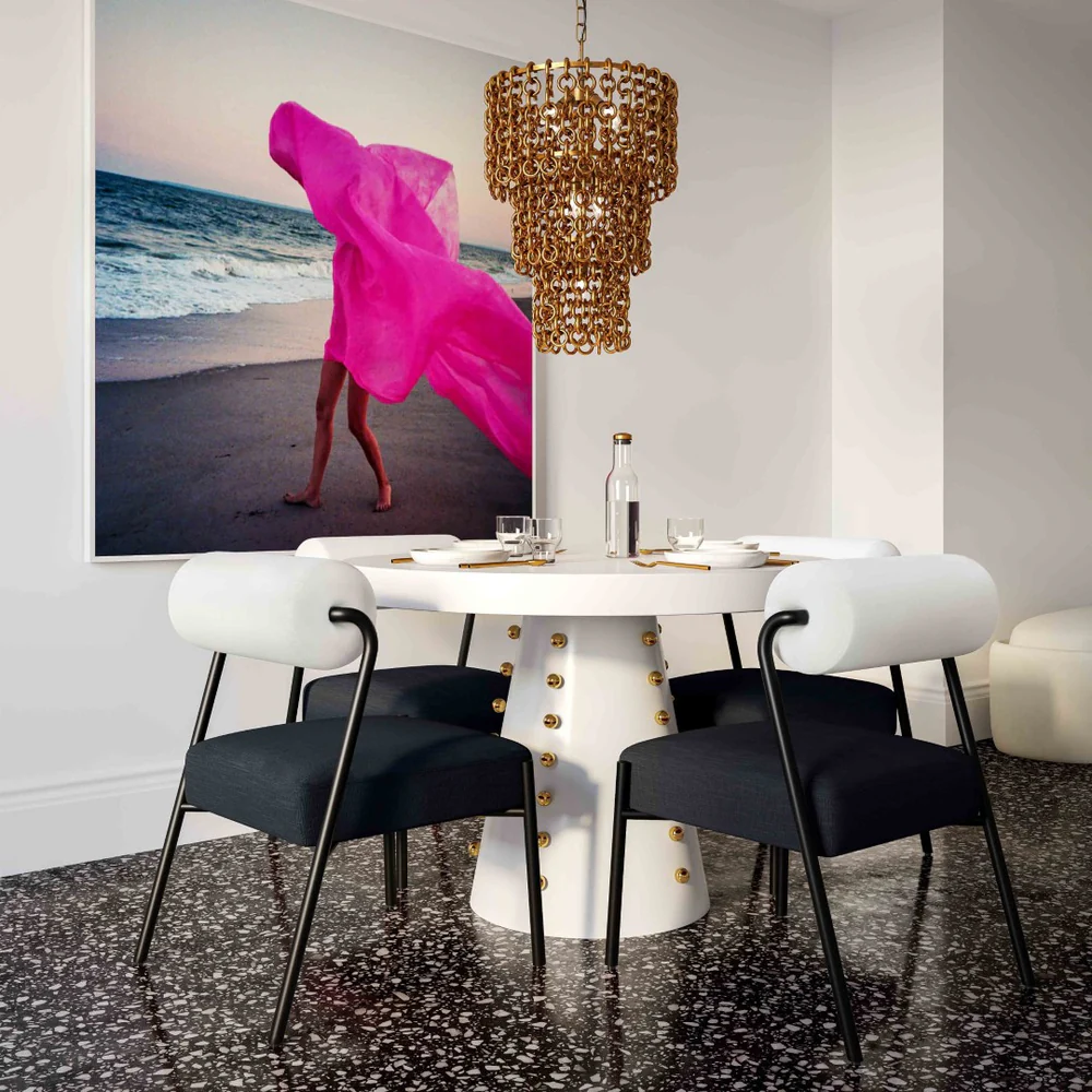 Cream and Black Performance Dining Chairs3