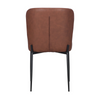 Faux Leather Upholstered Metal Side Chair