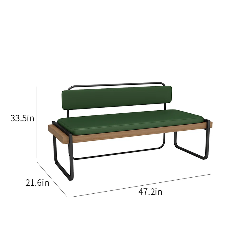 Faux Leather Upholstered Single Row Restaurant Booths