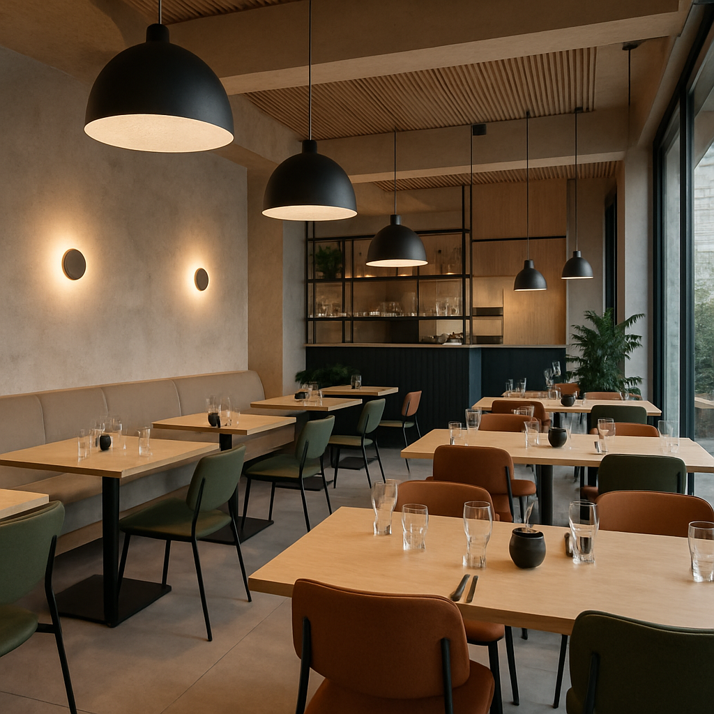 Modern restaurant interior