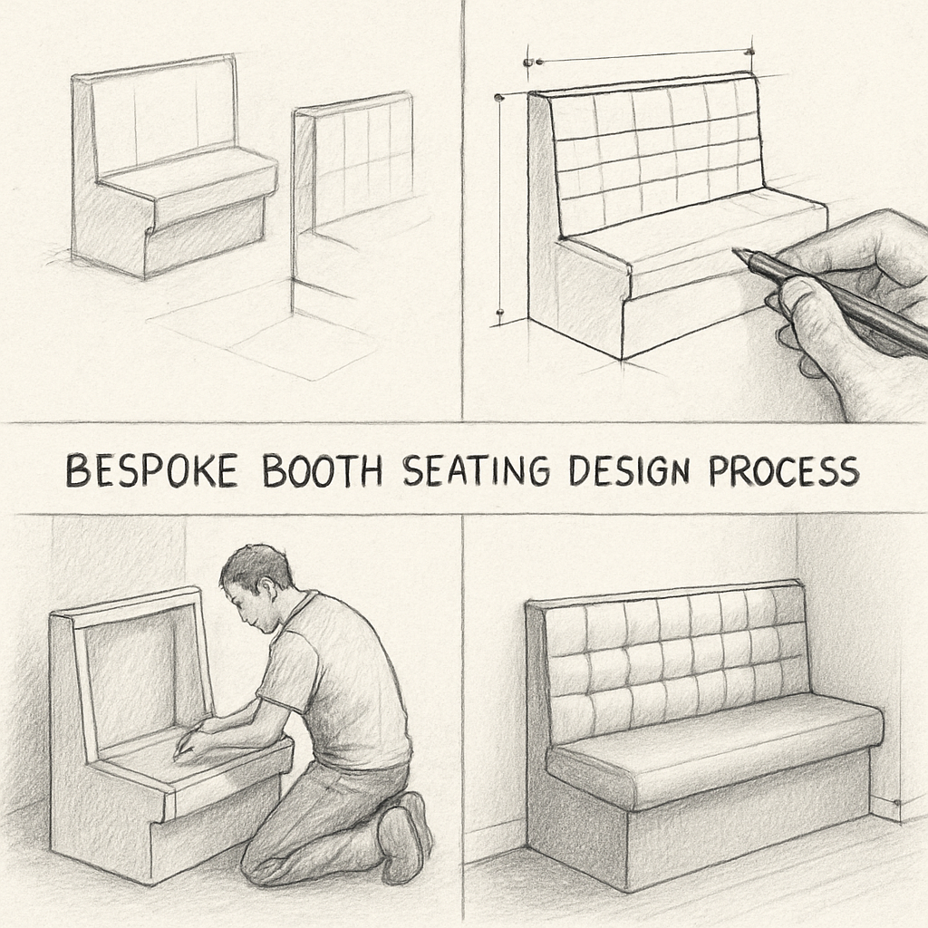 Bespoke booth seating design process