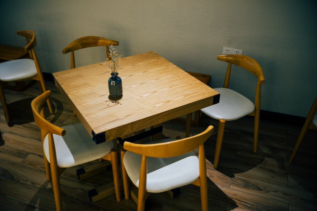 Various Chair Styles around Dining Table