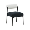 Cream and Black Performance Dining Chairs
