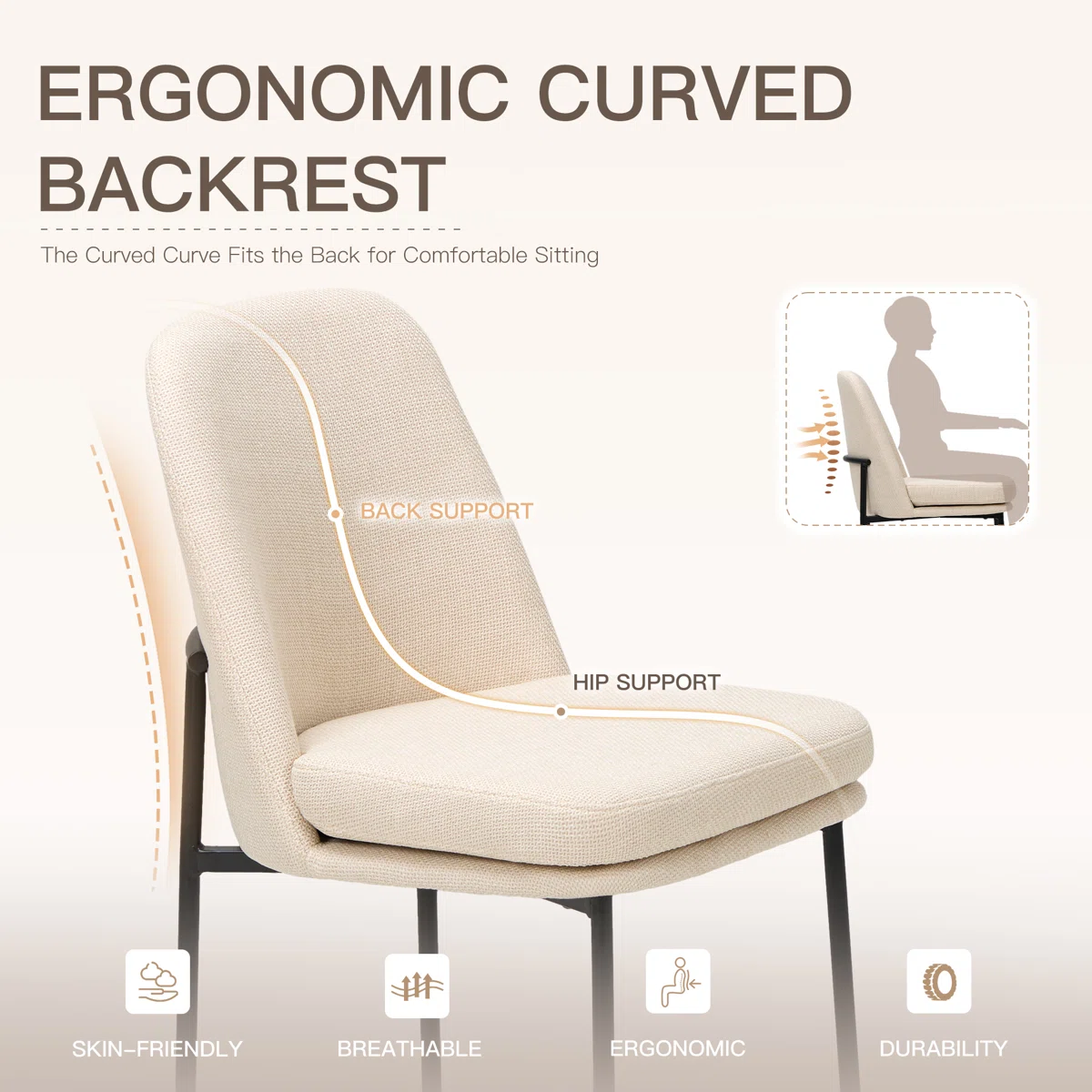 Upholstered Parsons Side Chair Dining Chair