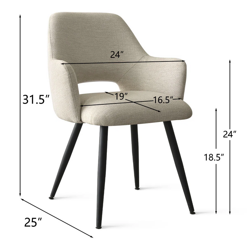 Upholstered Dining Arm Chairs