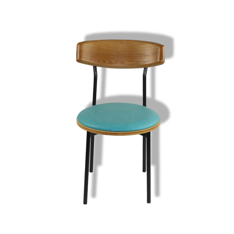 Iron curved circular chair