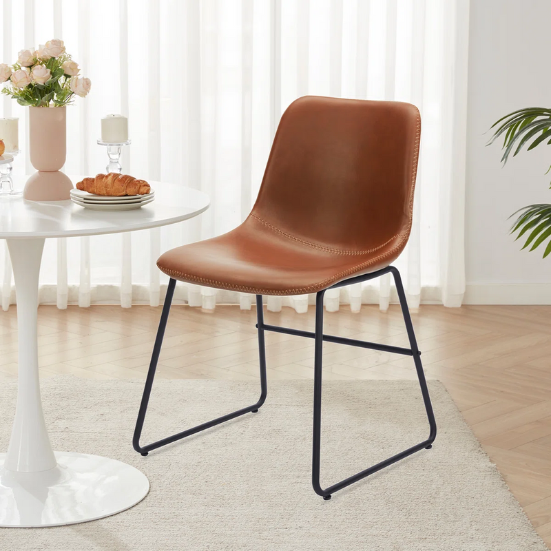 Faux Leather Upholstered Dining Chair