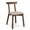 Dining Chair - Walnut And Ratine Buff