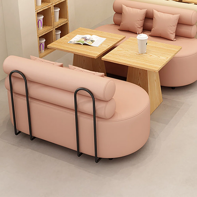 Faux Leather Loveseat 