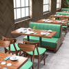 Simple Casual Restaurant Cafe Upholstered Benches
