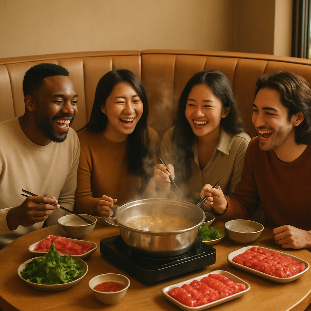 Semi-Circular Booths: Hot Pot Dining Redesigned