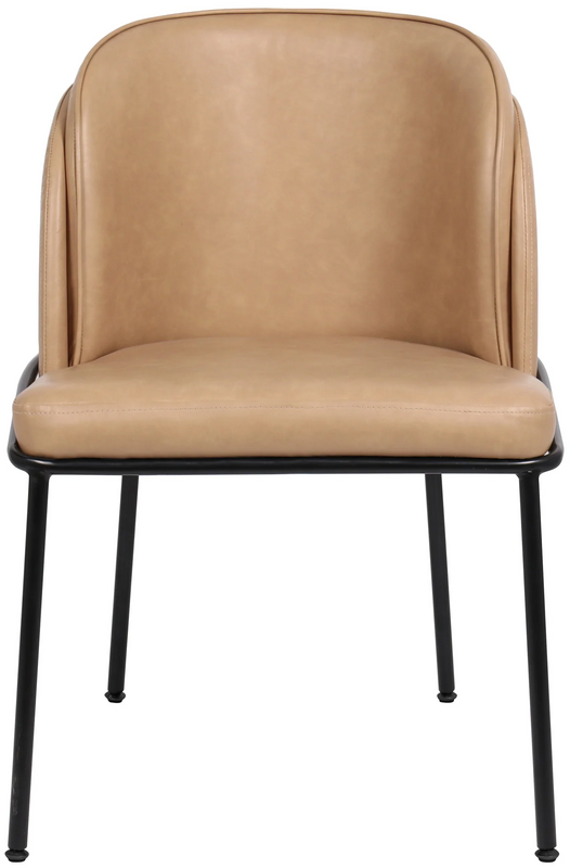 Brown Faux Leather Upholstered Dining Chair
