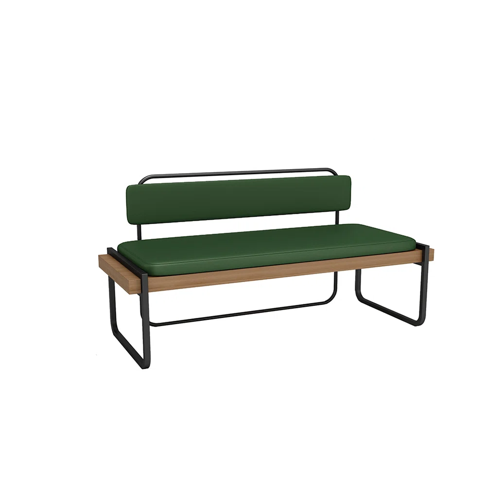 Faux Leather Upholstered Single Row Restaurant Booths