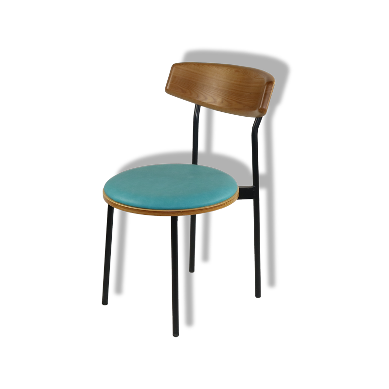 Iron curved circular chair