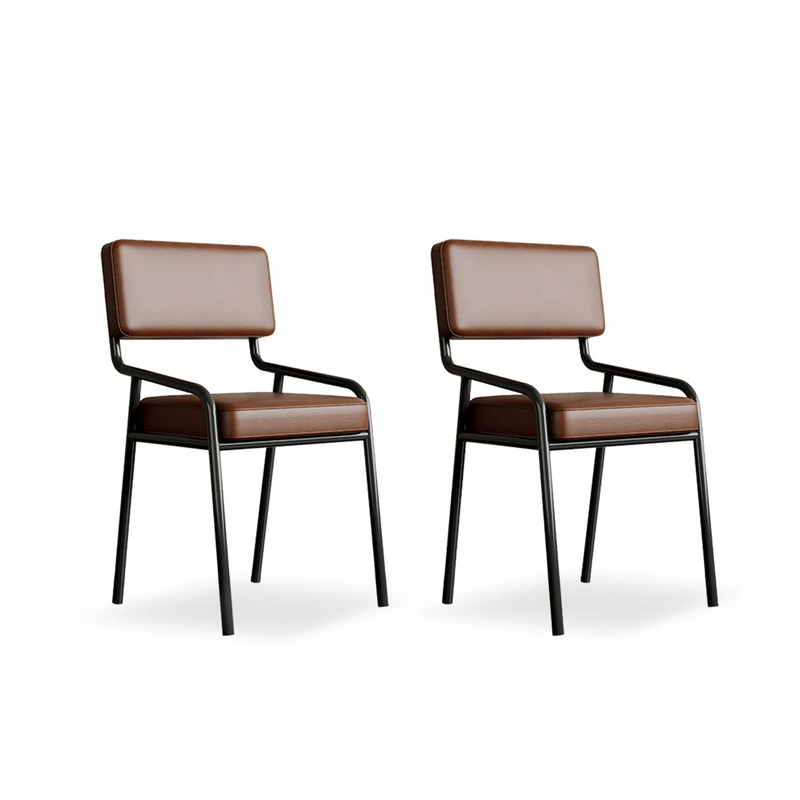 Upholstered Dining Room Wrought Iron Armchair